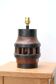 Folk art lamp base in wood and metal, 1970s