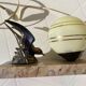 Lampe art déco oiseau vintage
