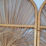 Vintage rattan screen