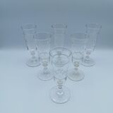 Set of 6 monogrammed champagne flutes