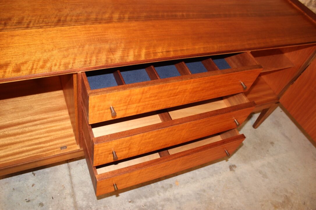 Vintage Scandinavian style teak sideboard by Younger, 60s
