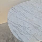 Antique cast iron and marble bistro restaurant table