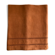 Drap ancien en lin et coton teinté en terracotta