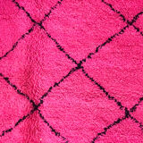 Tapis marocain rose 295x182cm