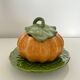 Pumpkin soup tureen in slipware