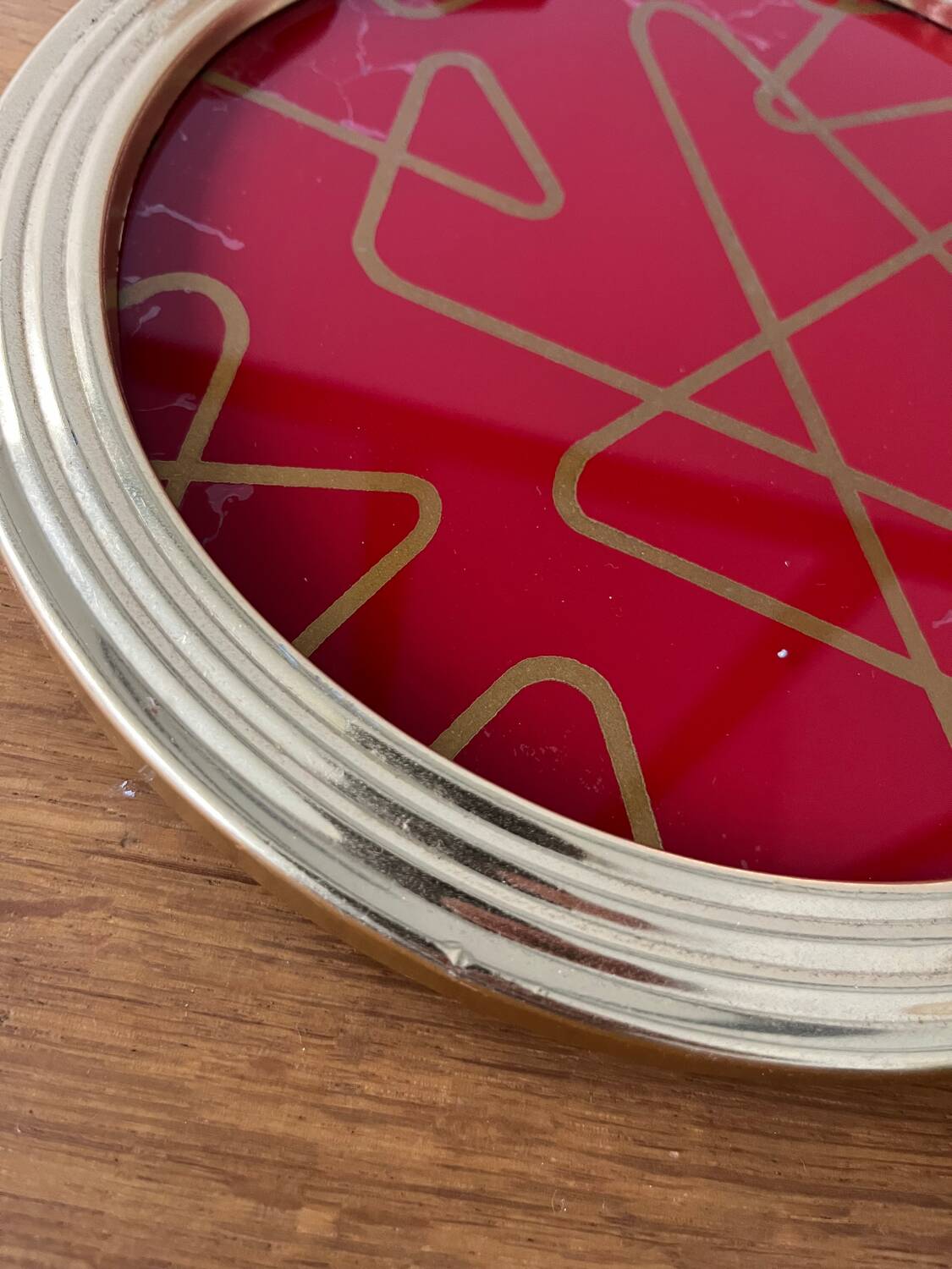 Small graphic trays from the 1950s.