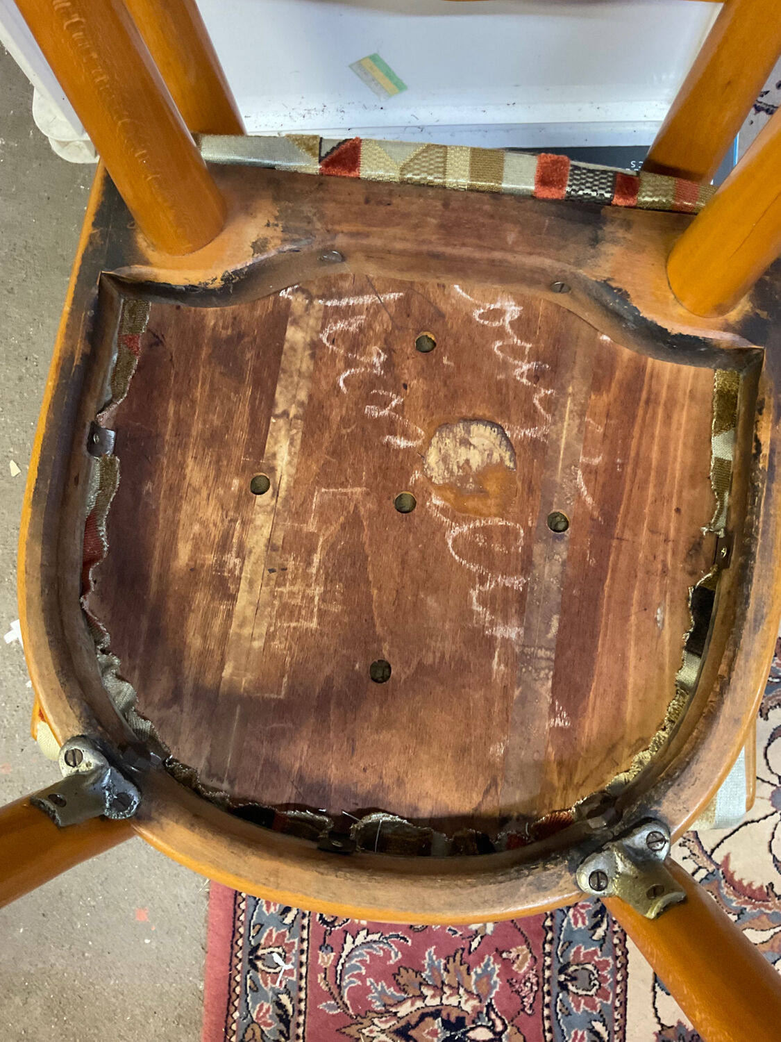 Series of 4 Scandinavian chairs from the 50s and 60s