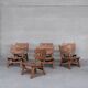 Chaise en bois basse
