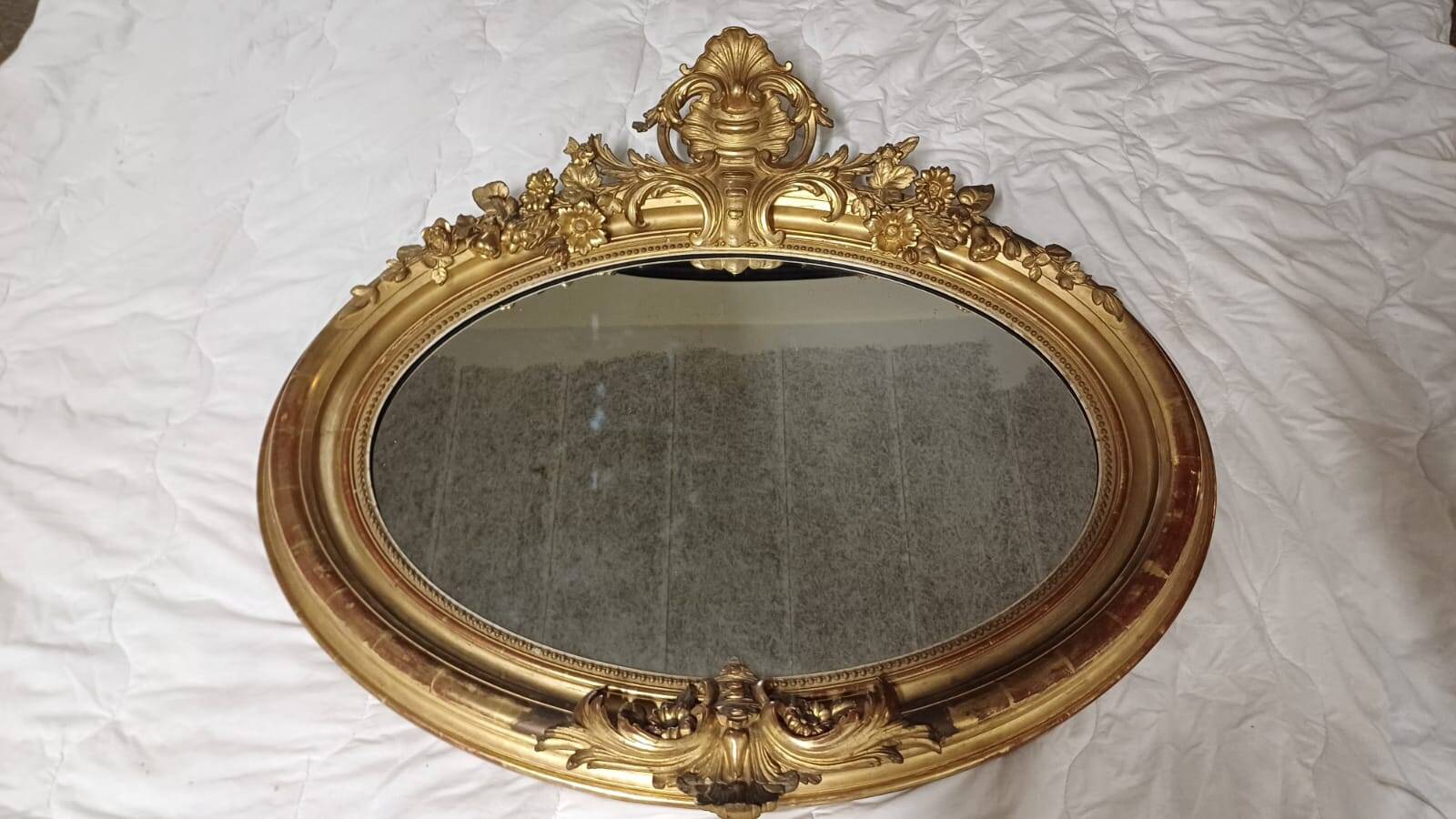 Miroir ovale Napoléon III