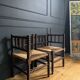 Paire de fauteuils anciens dits "Bobine"