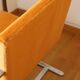 Fauteuil en métal chromé et tissu orange, 1970