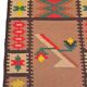 Tapis kilim des années 60 - 68 x 152 cm