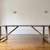 Farm table in solid old oak - Millau 200 by 100 cm
