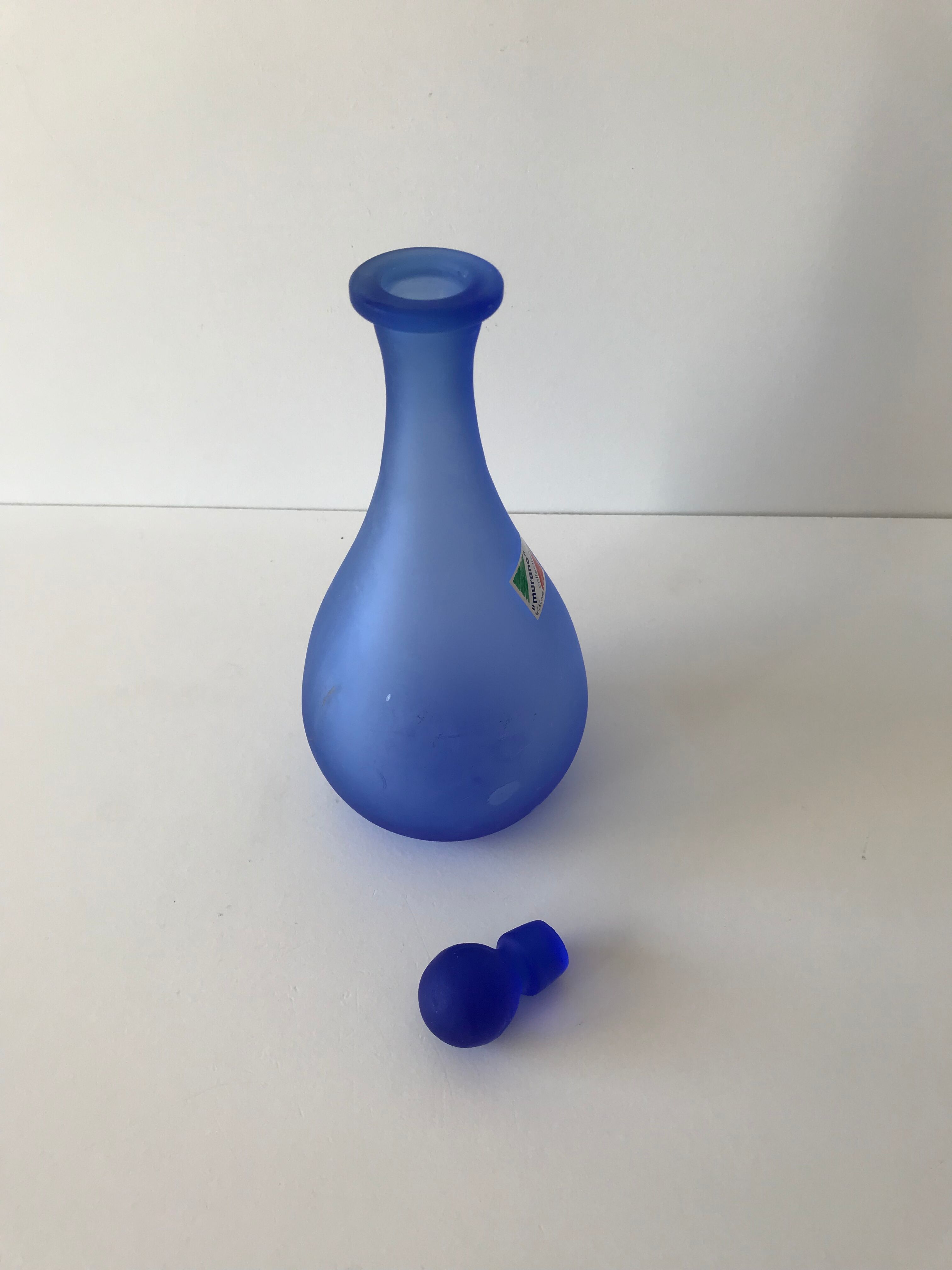 Flacon bleu Murano