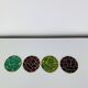 4 coasters in Mithé Espelt style, cloisonné enamels