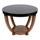 Large guéridon / Art Deco coffee table with saber legs (1930) – No lacquer