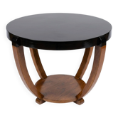 Large guéridon / Art Deco coffee table with saber legs (1930) – No lacquer