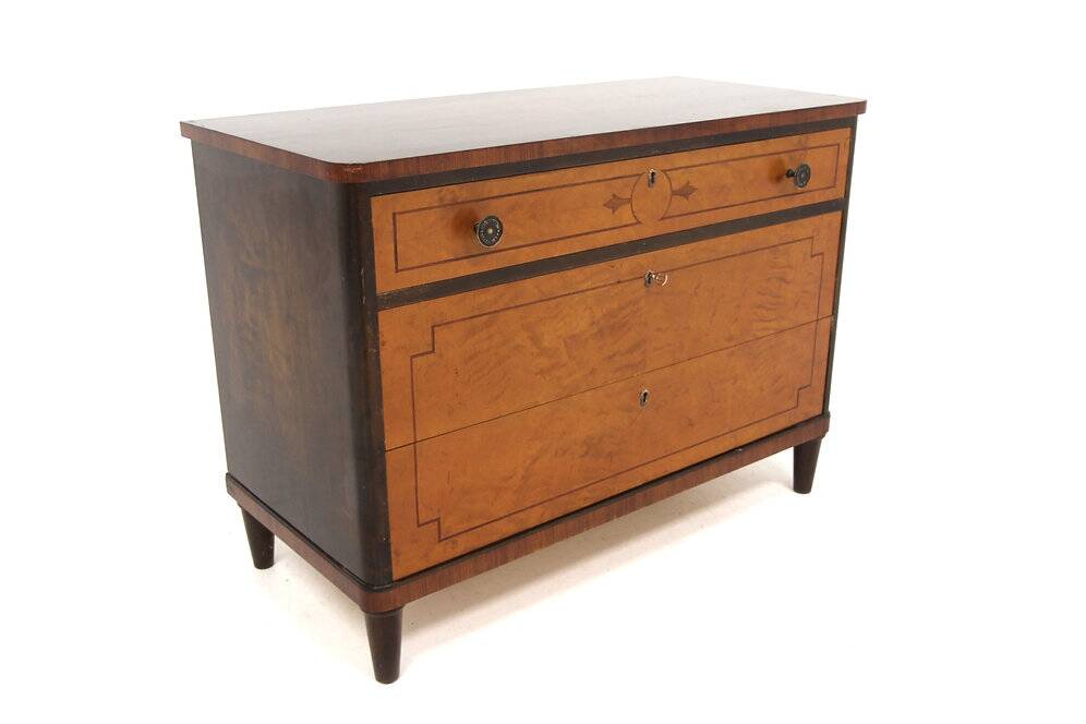 Scandinavian mahogany chest of drawers, Swedish Grace, Sweden, 1920