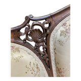 Paire de fauteuils bergères rocailles Louis XV