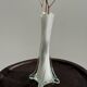 Vase soliflore blanc en verre