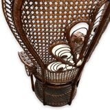 Armchair emmanuelle in rattan model peacock feather