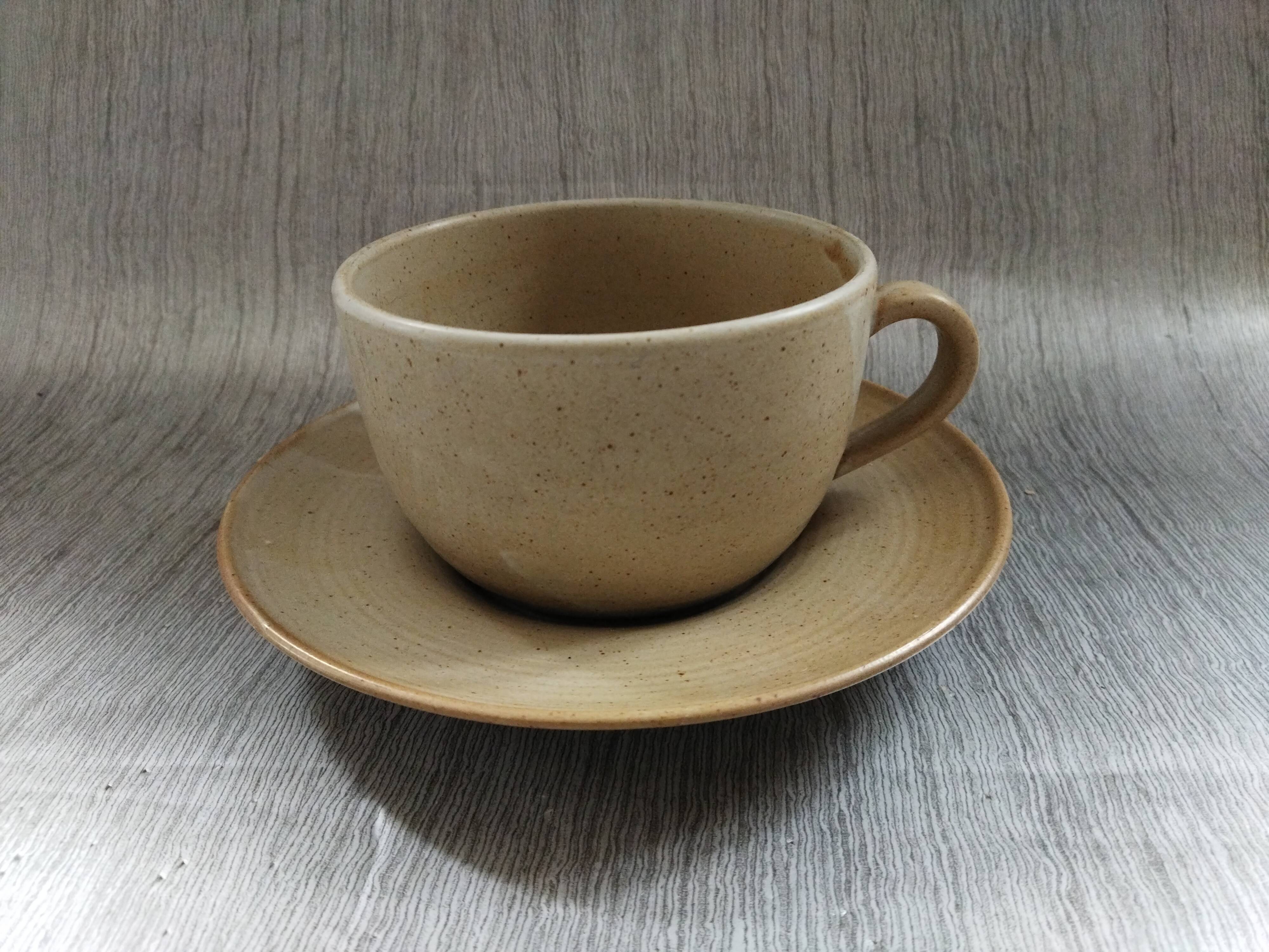 CNP Grès Village stoneware breakfast cup