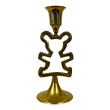 Bougeoir laiton nounours vintage