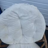 Pairs of 70s rattan armchairs