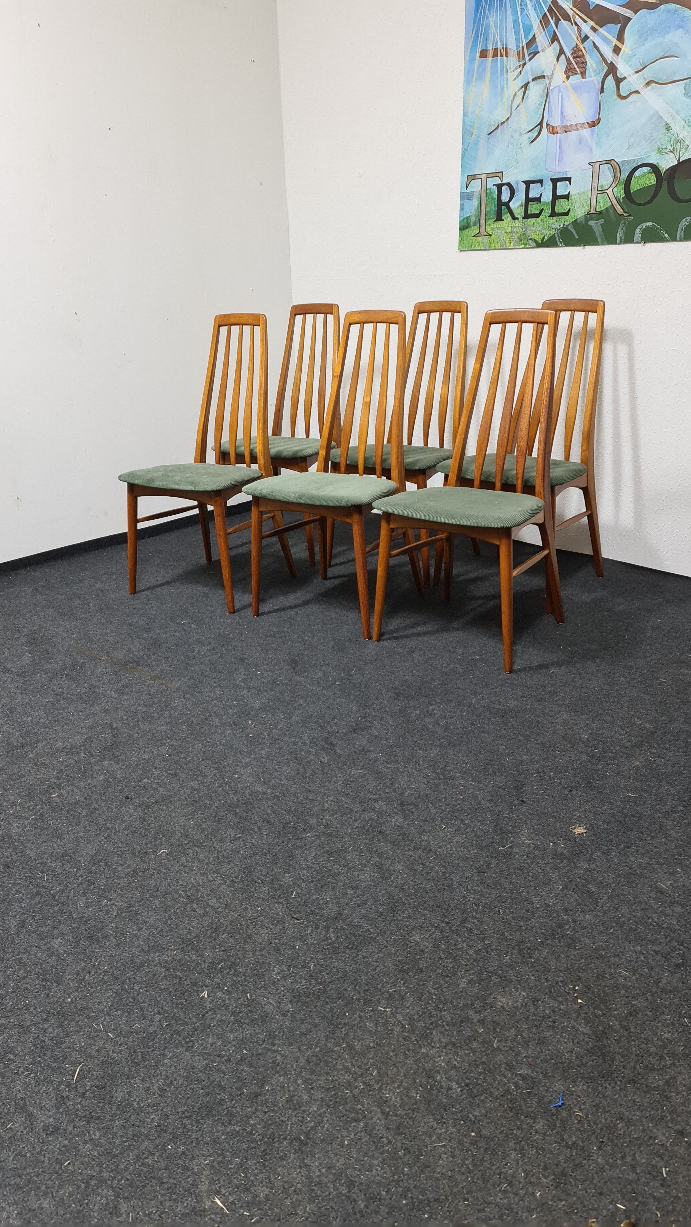 Ensemble vintage de chaises à manger en teck par Niels Koefoed pour Koefoed Hornslet