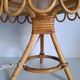 Vintage bamboo bedside lamp
