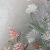 Tableau à l'huile nature morte marguerites signée Nancy Lee