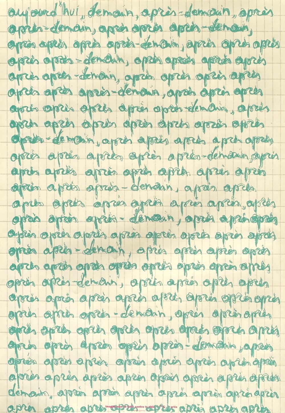 Poster Patrick Corillon, today, tomorrow, the day after tomorrow