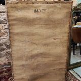 Large gilded mirror with ribbon – Napoleon III period – 136 cm