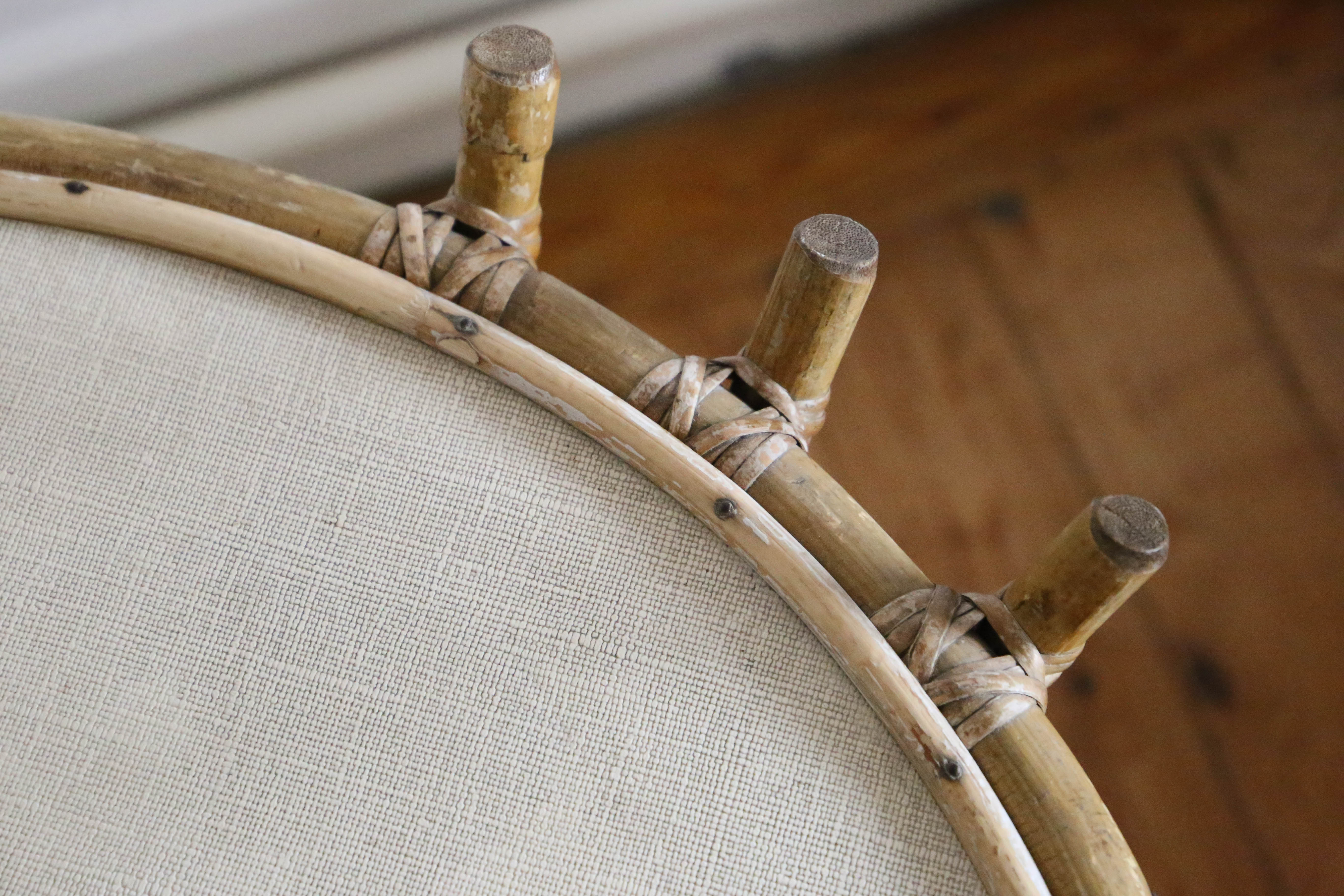Nice rattan coffee table, vintage