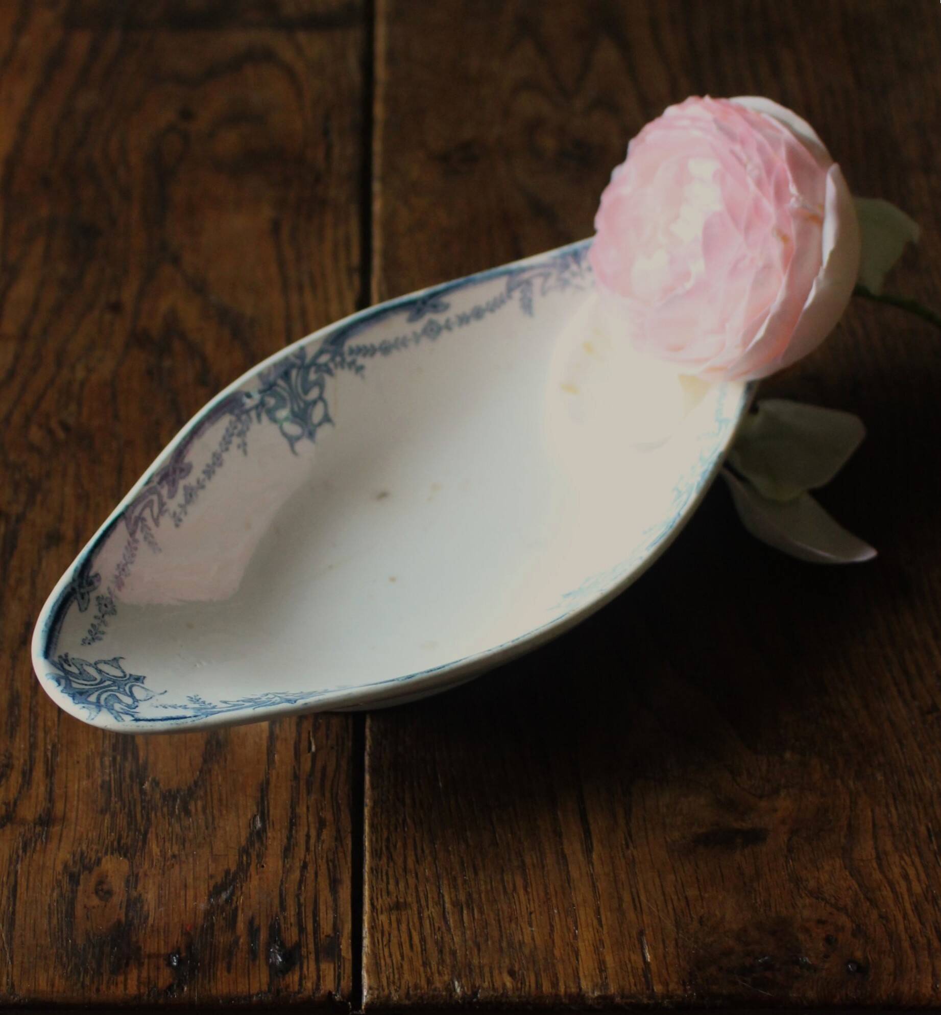 Ravier in blue iron clay Sarreguemines Vaucluse