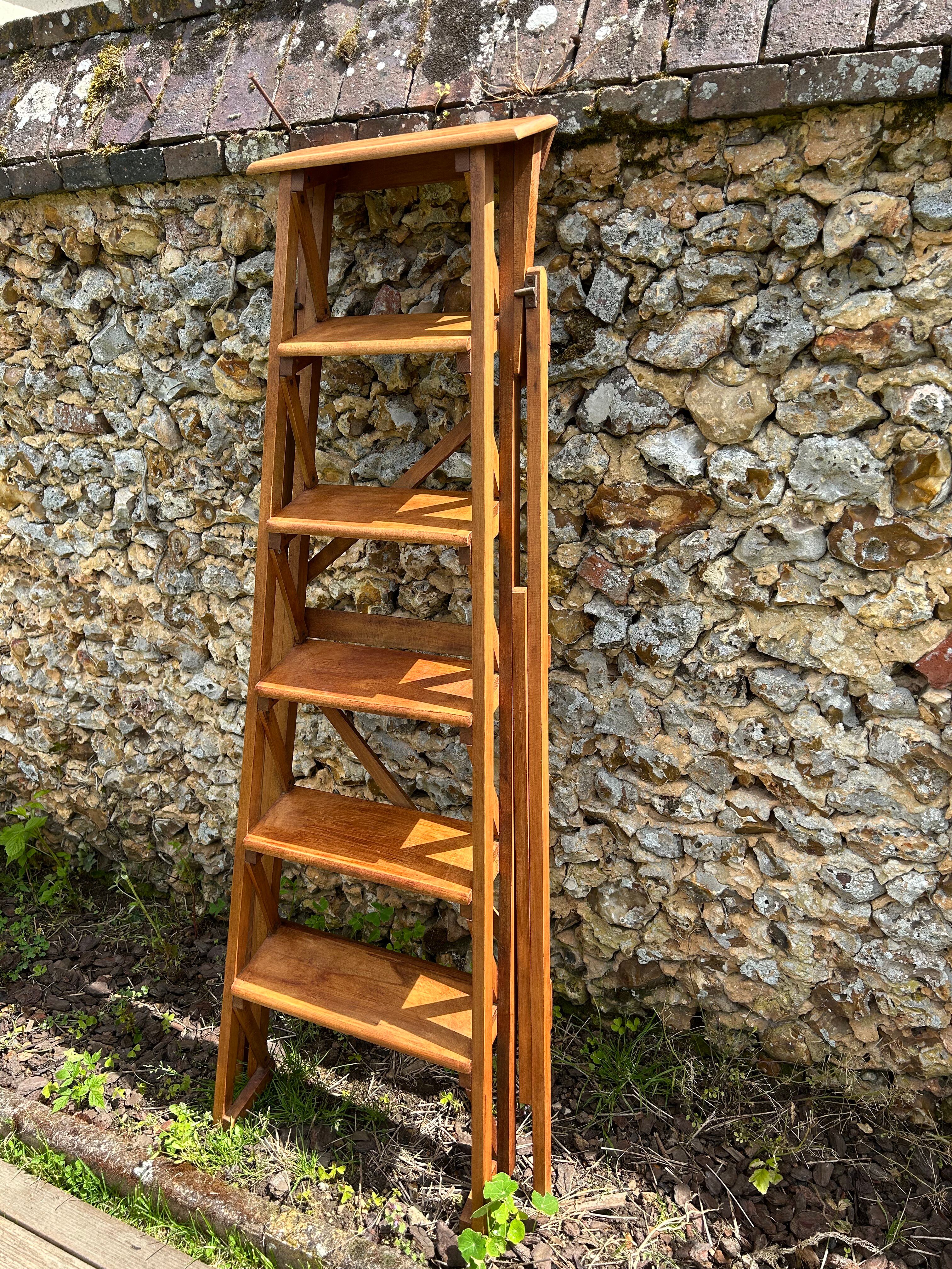 Antique beech step stool in perfect condition.