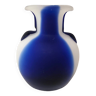 Vase pâte de verre bleu, 1930