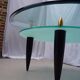 2-tier glass coffee table