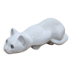 Elpa Alcobaca Portugal céramique chat blanc yeux en verre bleu, années 1980