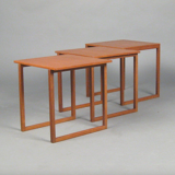 Pull out tables by Kai Kristiansen for Vildbjerg Møbelfabrik, 1960