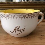 2 large Sarreguemines cups