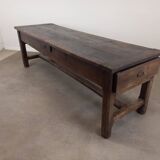 18th century solid oak farm table