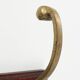Art Nouveau coatrack in brass and oak, France ca. 1900
