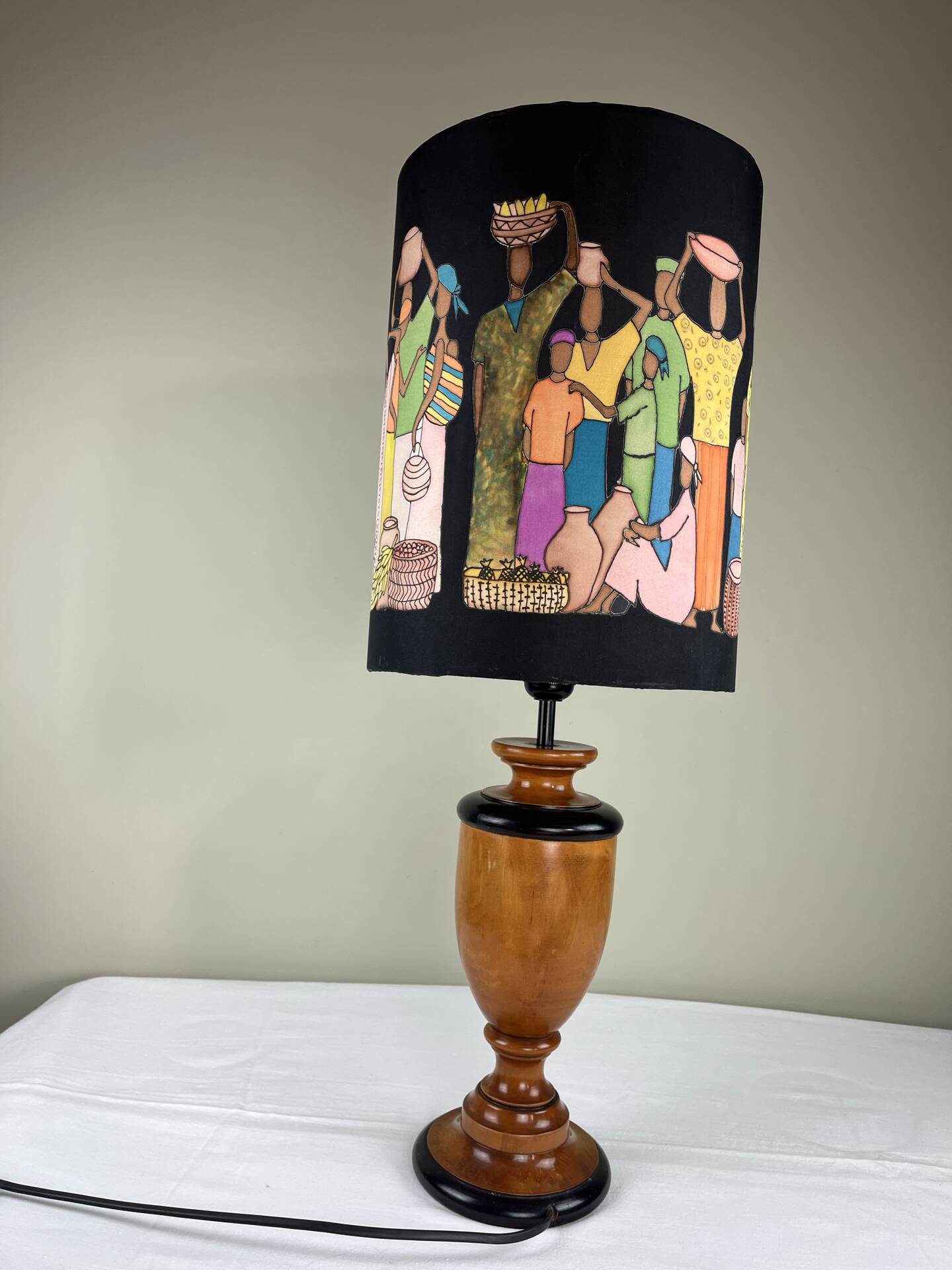 Hand-painted lampshade ambient lamp