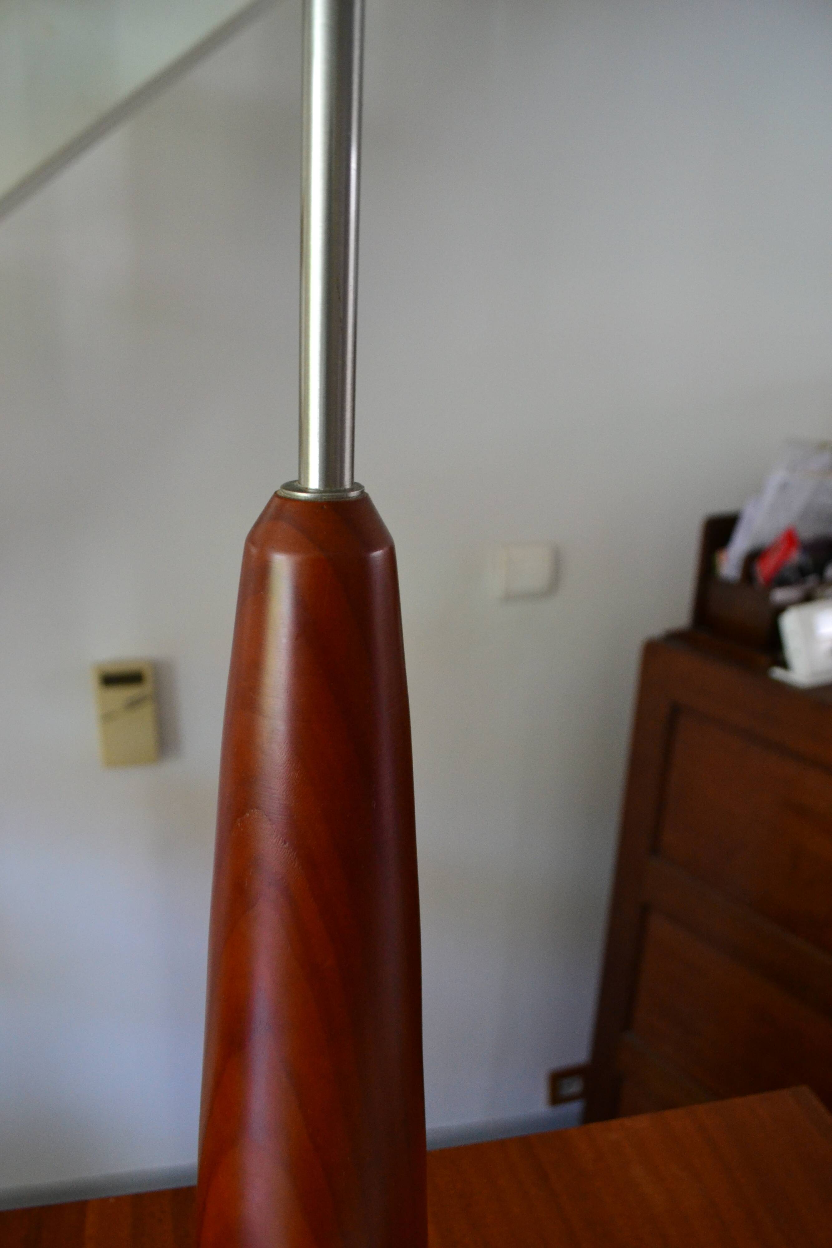 Lampe de table scandinave en teck, années 60