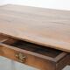 Antique French oak dining table for 6 to 8 people with three drawers