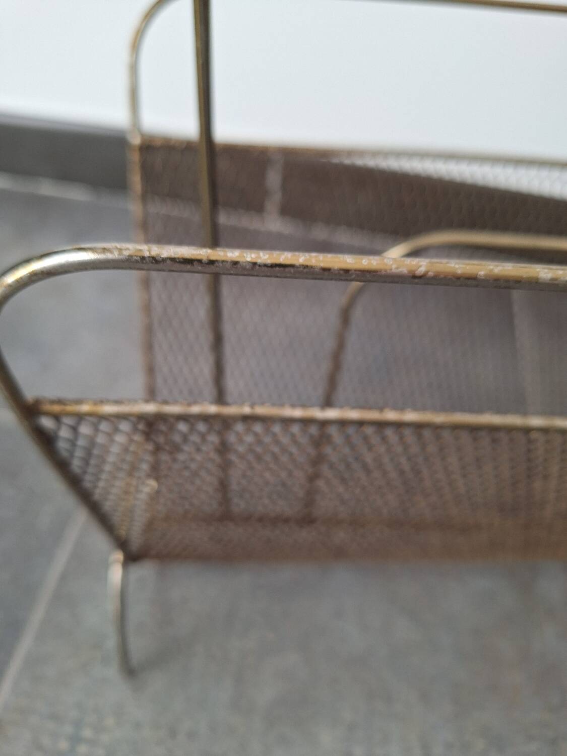 Metal magazine rack 1960