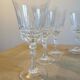 Service of 6 vintage water glasses in Luminarc chiseled glass