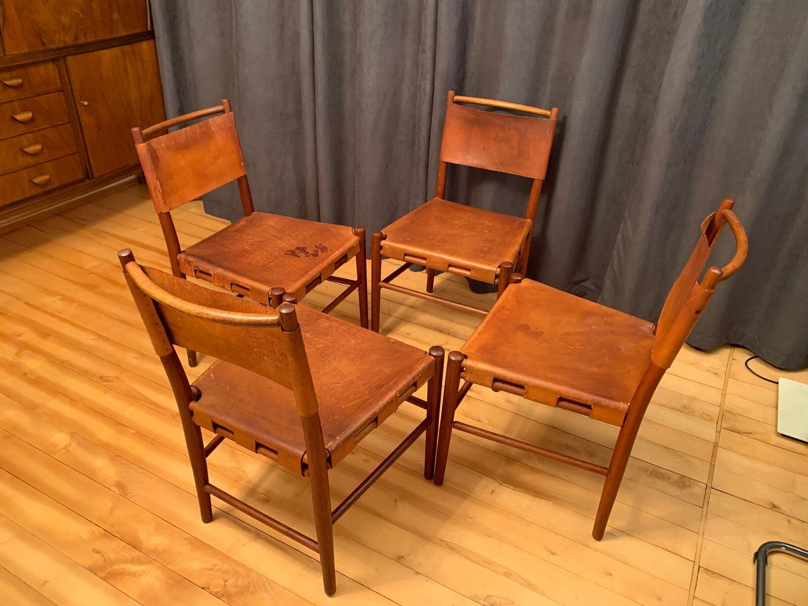 Chaises danoises, années 1960, ensemble de 4