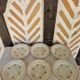 Gien Christiane dessert plates x 6